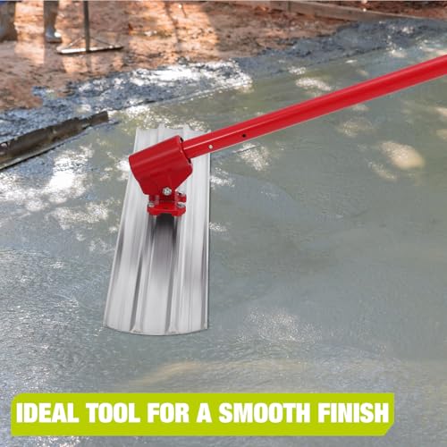 1 Aluminium Concrete Trowel | With 4 Handles And Bull Float Stand