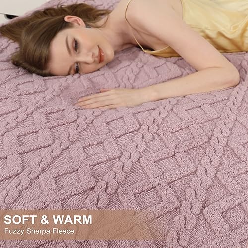 Cotton Velvet Jacquard Electric Blanket – LCD Digital Display Controller