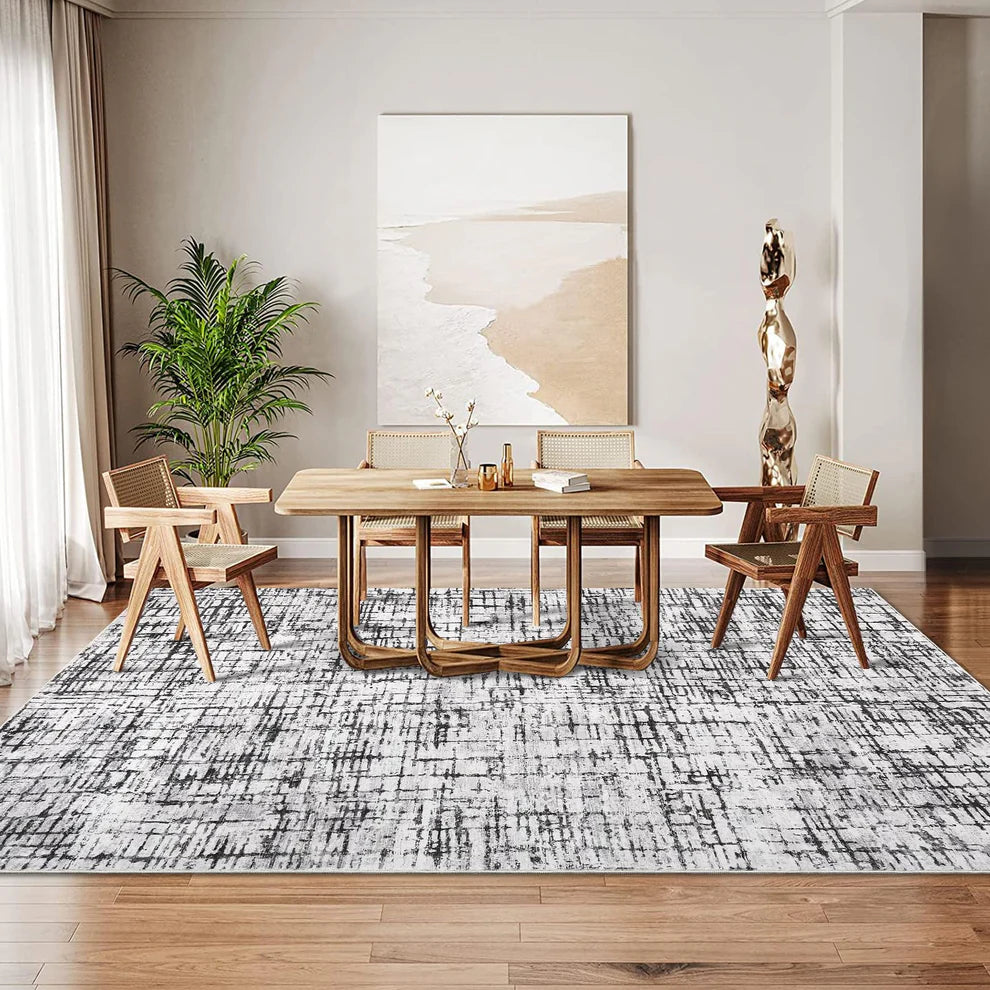 Pearl Velvet Polyester Carpet – 350Gsm, Foldable, Abstract Qianmo