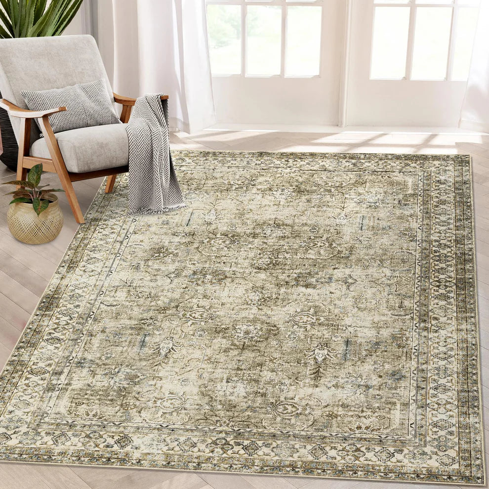 980GSM Polyester Terry Velvet Printed Carpet – Persian Clear