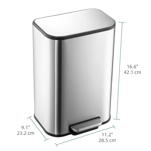 Stainless Steel I618 Trash Can – Sanded & Sealed Finish