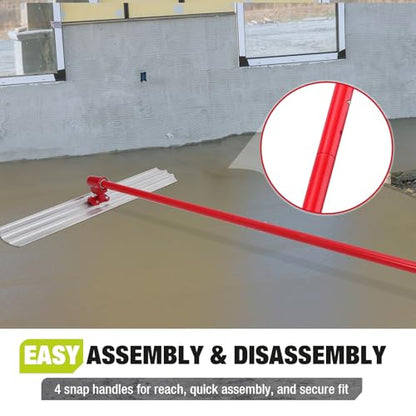 1 Aluminium Concrete Trowel | With 4 Handles And Bull Float Stand