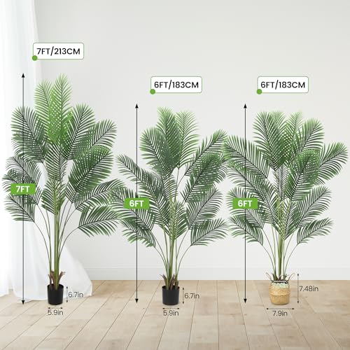 1 Plastic + Iron Wire Palm Branches