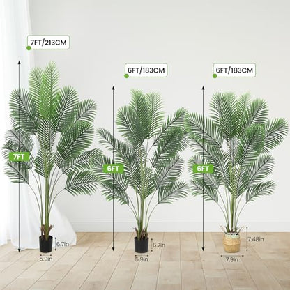 1 Plastic + Iron Wire Palm Branches
