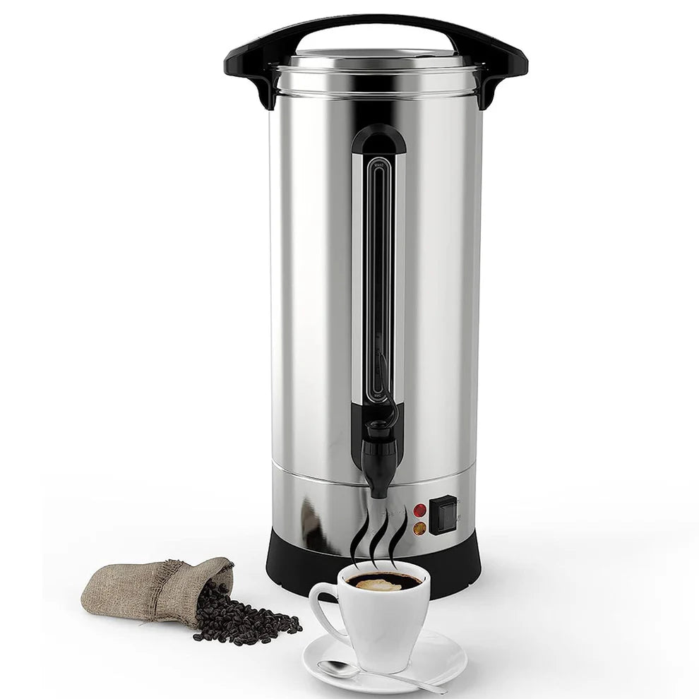 304 Stainless Steel Double-Layer Coffee Pot – Bottom Groove Design