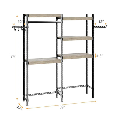 MDF & Iron Double-Row Washing Machine Rack