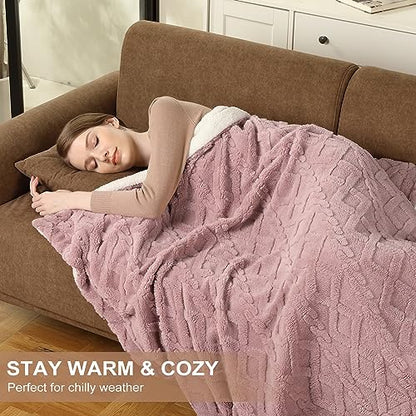 Cotton Velvet Jacquard Electric Blanket – LCD Digital Display Controller