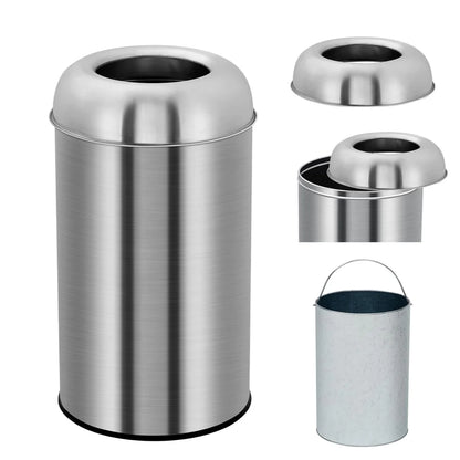Stainless Steel Direct-Throw Hopper Trash Can