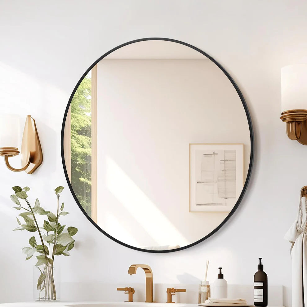 Eco-Friendly Aluminum Alloy Wall Mirror – Durable, Easy Hang