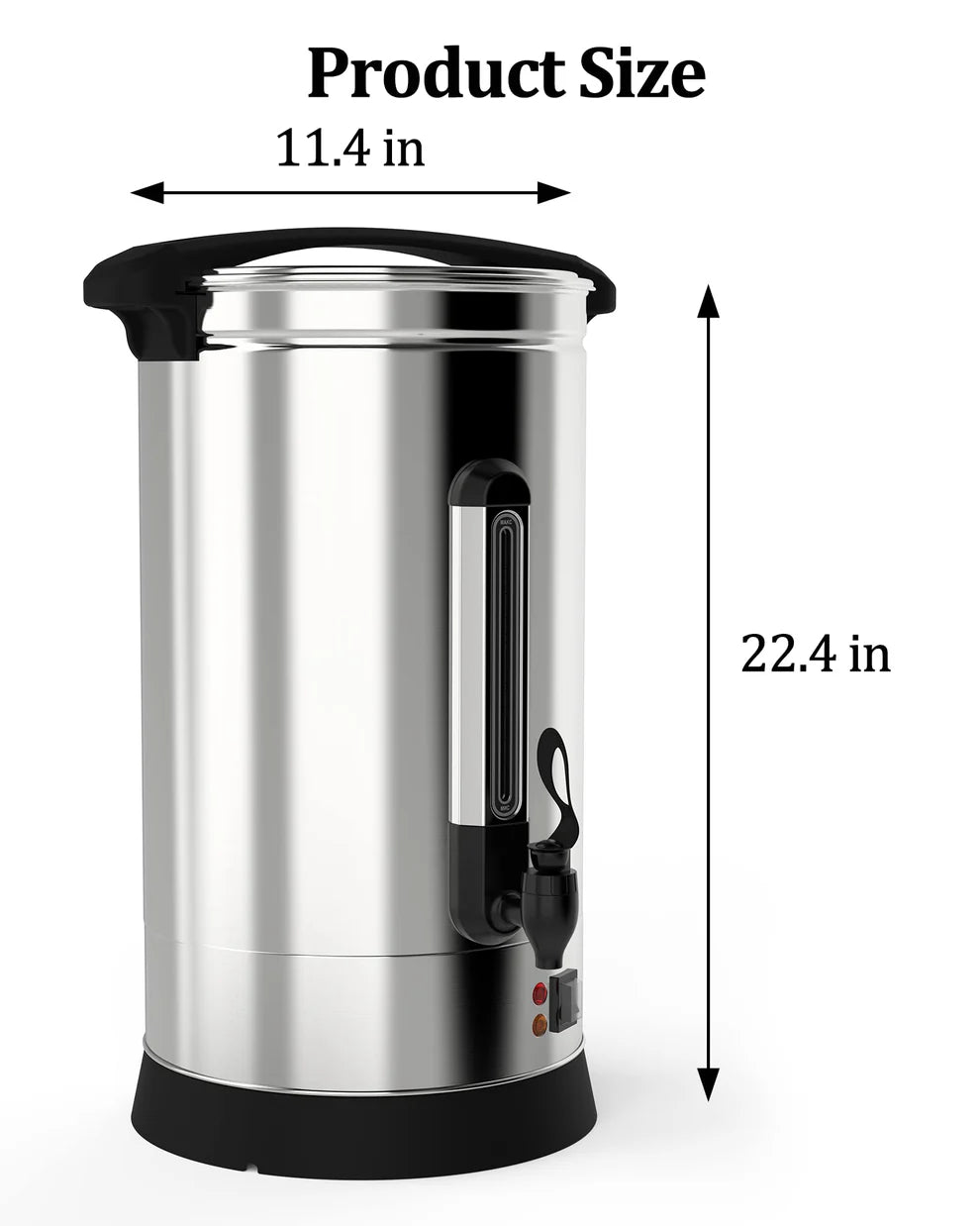 304 Stainless Steel Double-Layer Coffee Pot – Bottom Groove Design