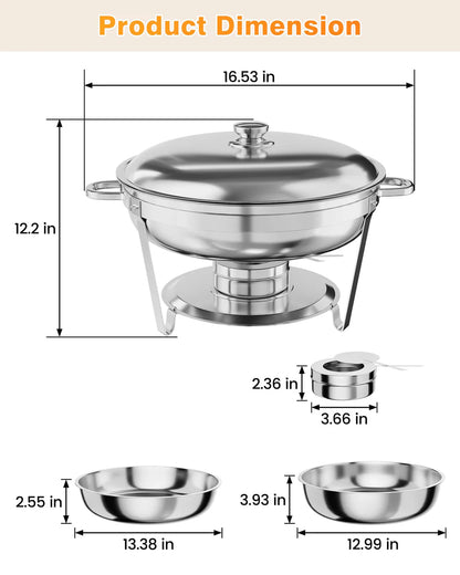 Alcohol Dining Stove: 5L Simple Style Stainless Steel Easy To Disassemble