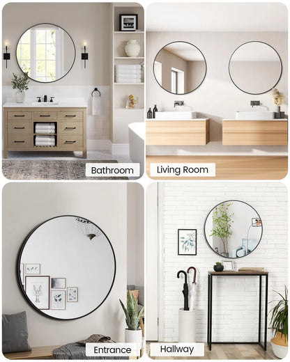 Eco-Friendly Aluminum Alloy Wall Mirror – Durable, Easy Hang