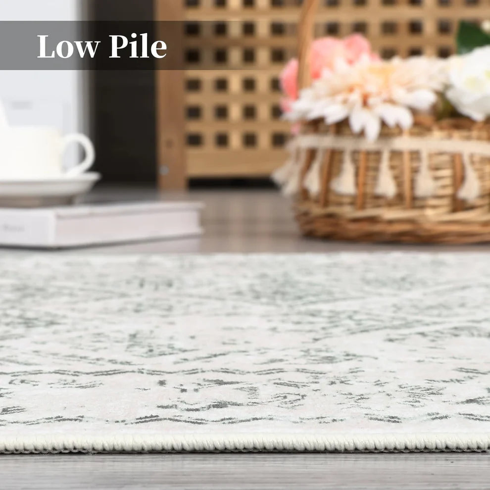 Cashmere-Feel Polyester Carpet – 1200Gsm, Foldable, Bohemian Capricorn”