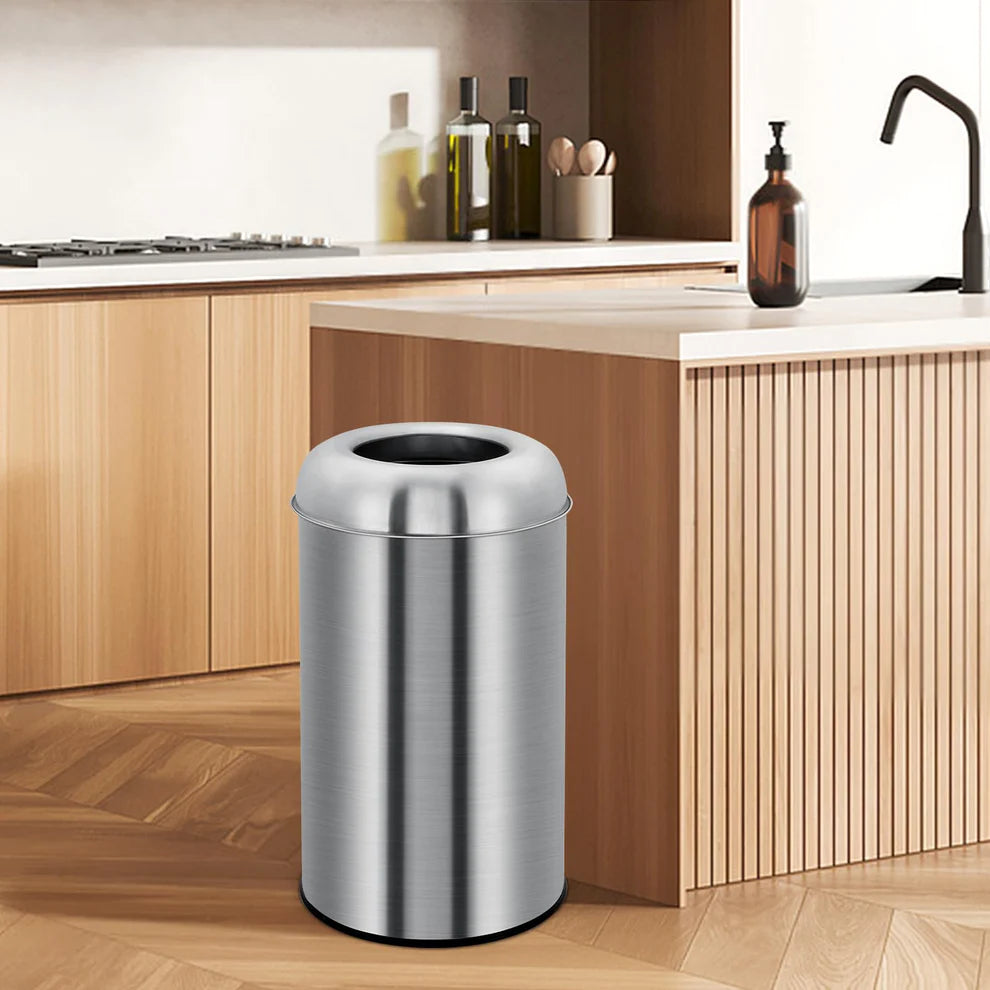 Stainless Steel Direct-Throw Hopper Trash Can