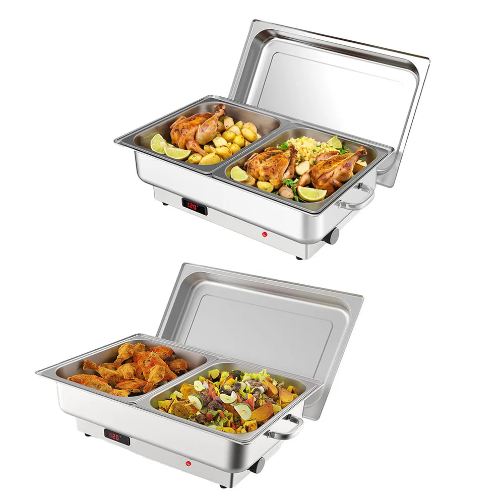 2-Piece Electric Dining Stove Set – Flat Cover Included