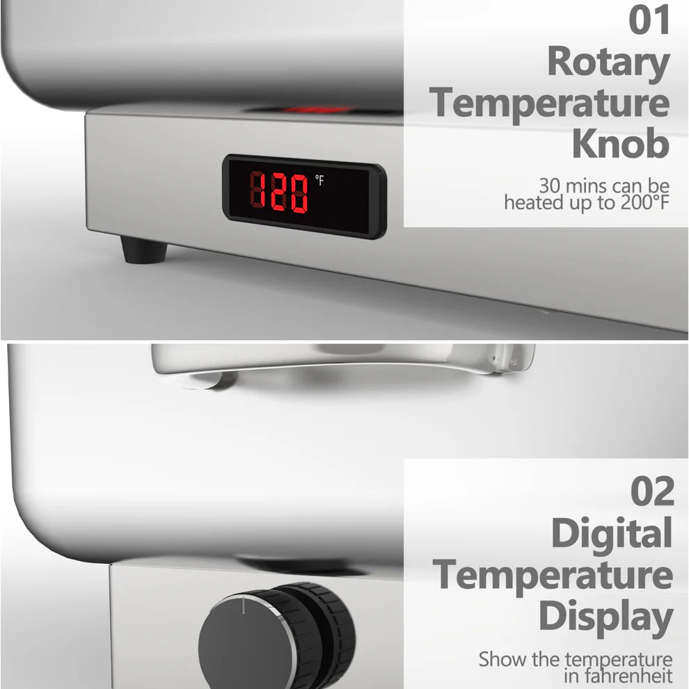 2-Piece Electric Dining Stove Set – With Flat Cover