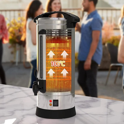 304 Stainless Steel Double-Layer Coffee Pot – Bottom Groove Design