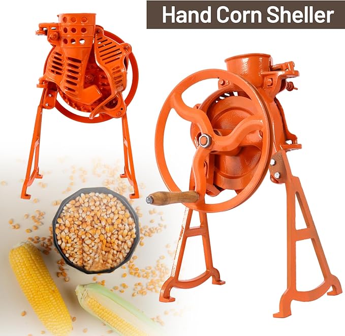 Manual Corn Sheller – 40–60kg/hr, Adjustable, Heavy-Duty Labor-Saving Tool