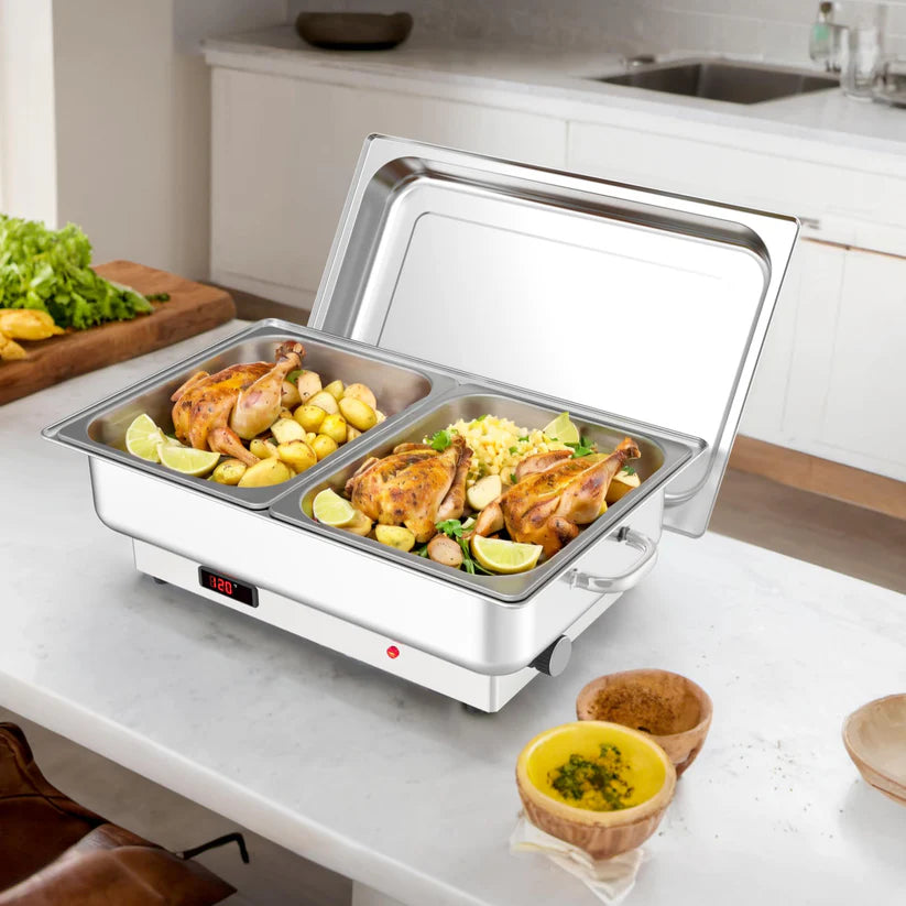 2-Piece Electric Dining Stove Set – Flat Cover Included