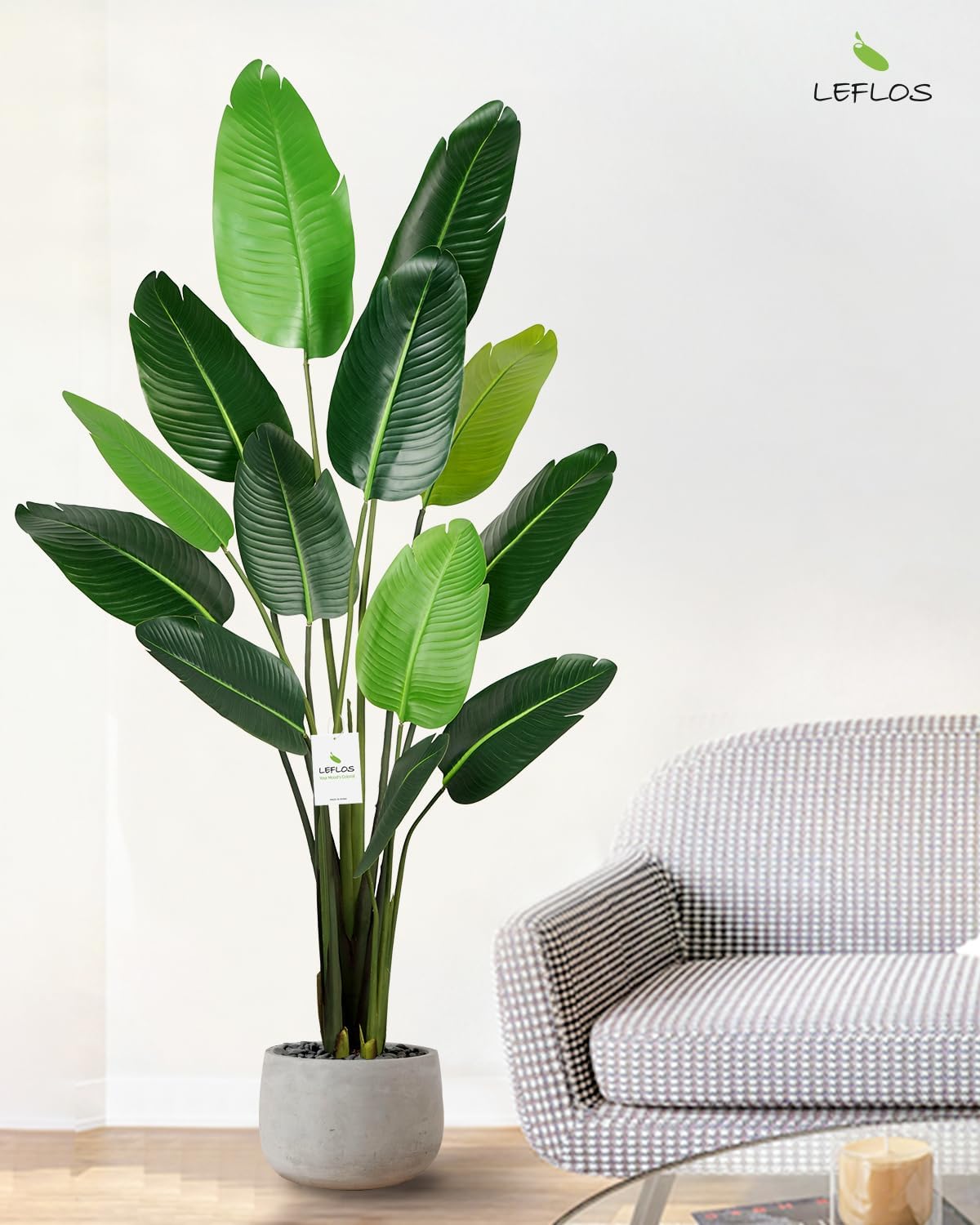 1 Plastic + Iron Canna 60"H Tender Shoots 2 Pieces