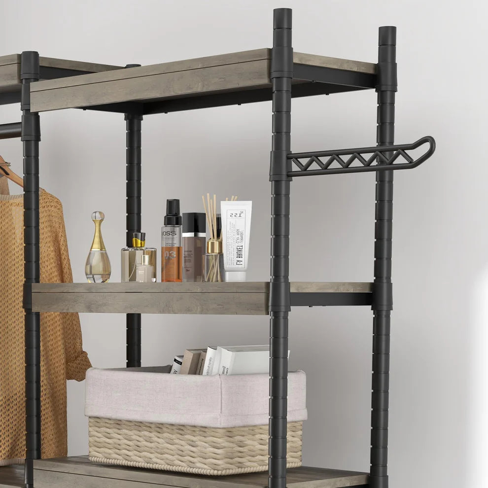 MDF & Iron Double-Row Washing Machine Rack