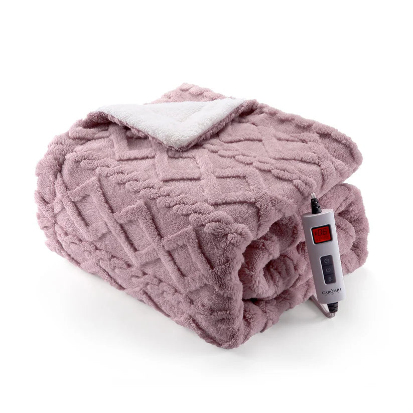 Cotton Velvet Jacquard Electric Blanket – LCD Desktop Digital Controller