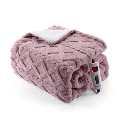 Cotton Velvet Jacquard Electric Blanket – LCD Desktop Digital Controller