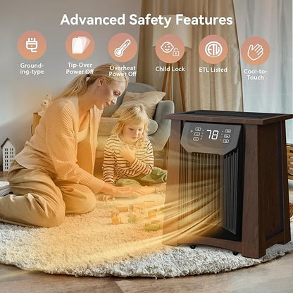 1 Wooden Box Quartz Heater (8 Quartz Tubes)