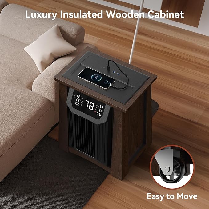 1 Wooden Box Quartz Heater (8 Quartz Tubes)
