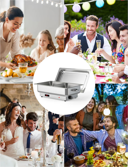 2-Piece Electric Dining Stove Set – Flat Cover Included