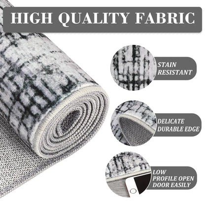 Pearl Velvet Polyester Carpet – 350Gsm, Foldable, Abstract Qianmo