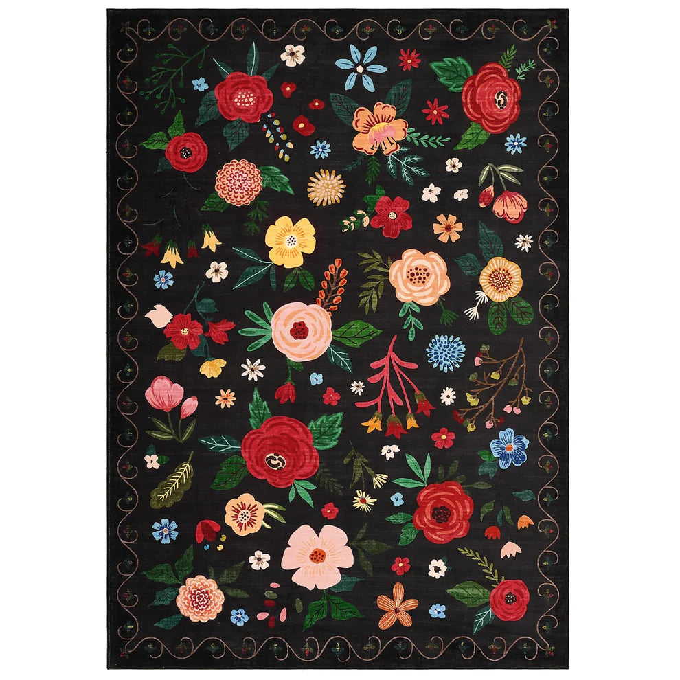 1150GSM Polyester Pearl Velvet Printed Carpet – XXS Modern Flowering