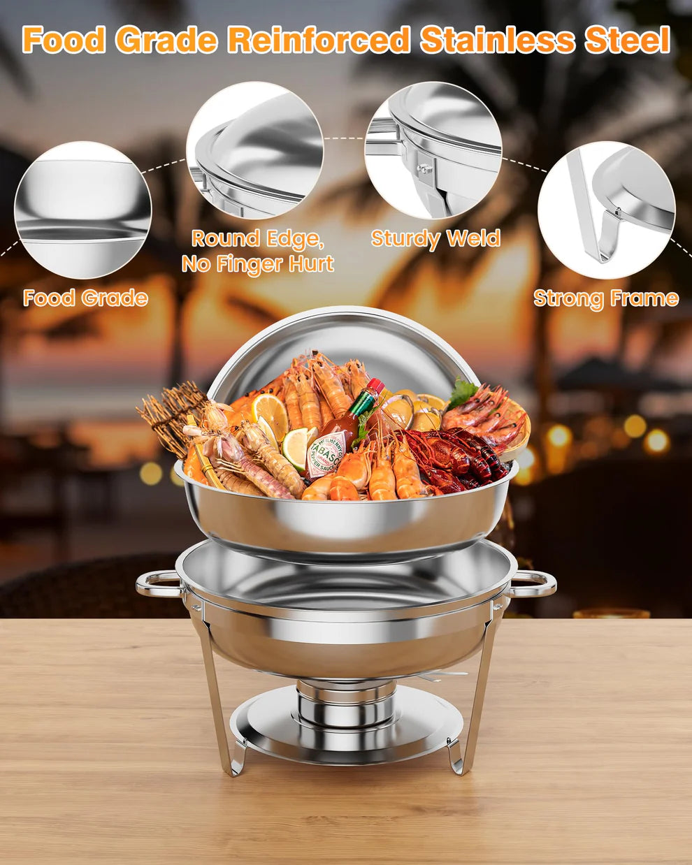 Alcohol Dining Stove: 5L Simple Style Stainless Steel Easy To Disassemble