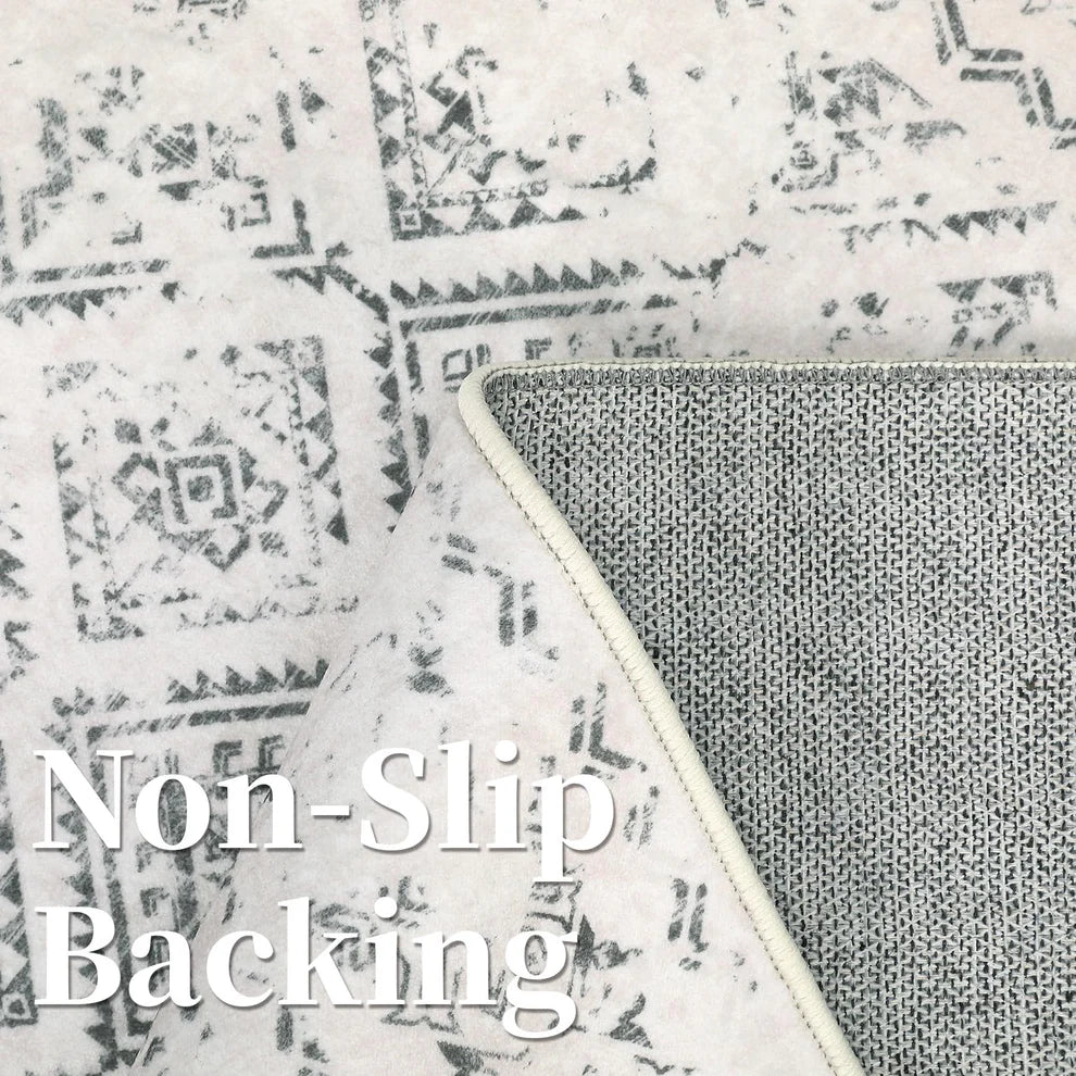 Cashmere-Feel Polyester Carpet – 1200Gsm, Foldable, Bohemian Capricorn”