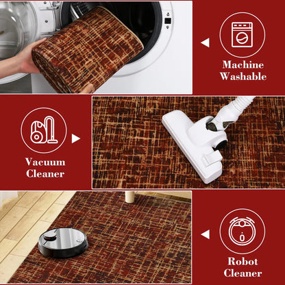 Abstract Pearl Velvet Polyester Carpet – 1150Gsm, Foldable Qianmo Design