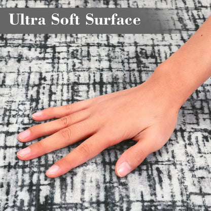 Pearl Velvet Polyester Carpet – 350Gsm, Foldable, Abstract Qianmo