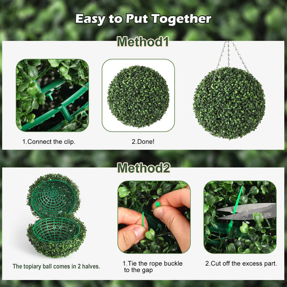 1 Plastic + Wire Hanging Ball