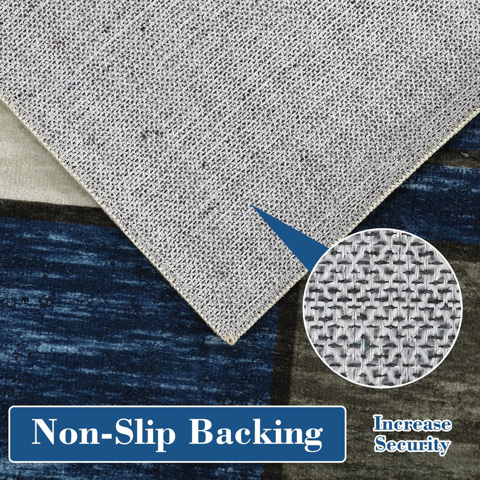 980GSM Polyester Terry Velvet Printed Carpet – Modern 12 Grid SY-2331