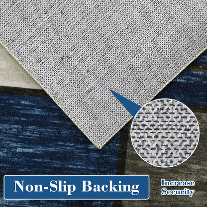 980GSM Polyester Terry Velvet Printed Carpet – Modern 12 Grid SY-2331