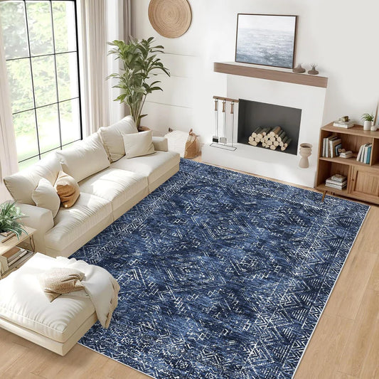 Fine Yarn Cashmere Polyester Carpet – 1180Gsm, Foldable, Modern Diamond Heart