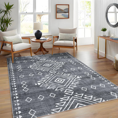 Polyester Velvet & Cashmere Printed Carpet – Bohemia Leisure Tribe, 1180GSM