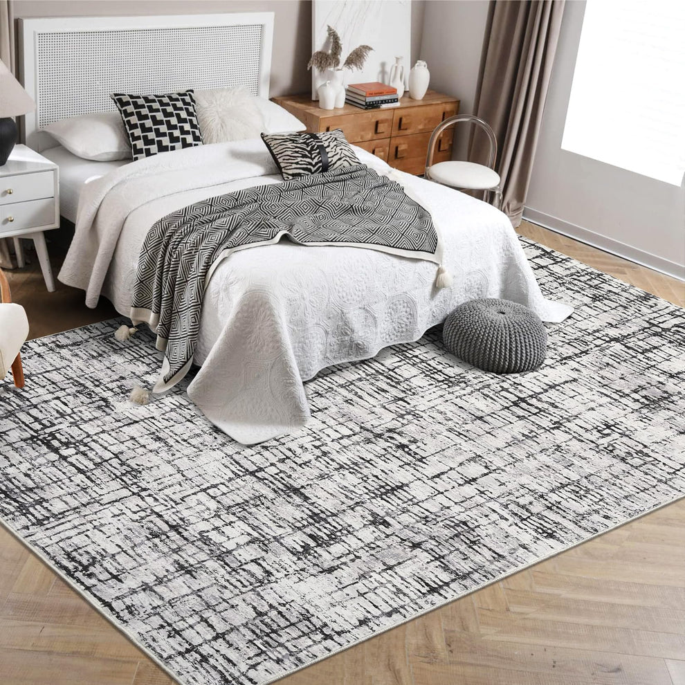 Pearl Velvet Polyester Carpet – 350Gsm, Foldable, Abstract Qianmo