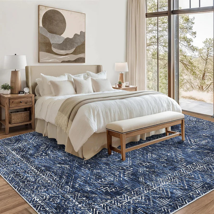 Fine Yarn Cashmere Polyester Carpet – 1180Gsm, Foldable, Modern Diamond Heart