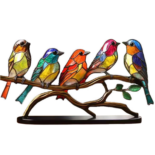 Colorful Modern Tabletop Bird Ornament – Home & Office Decor