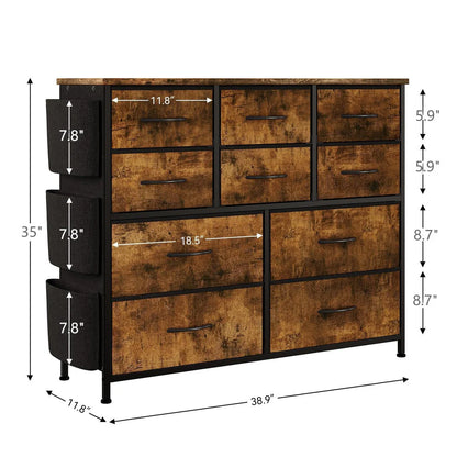 Iron & MDF 10-Drawer Non-Woven Cabinet