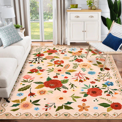 1150GSM Polyester Pearl Velvet Printed Carpet – XXS Modern Flowering