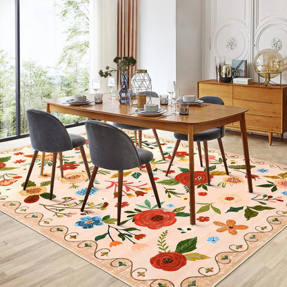 1150GSM Polyester Pearl Velvet Printed Carpet – XXS Modern Flowering