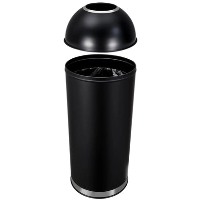 65L Stainless Steel Trash Can – Straight Pitch Lid, Starbucks Style TC02